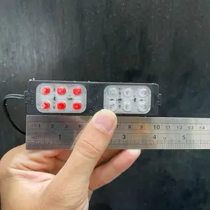 Lampu Kolong Strobo 12 Mata Merah Biru Flash Kedip 12V 24V