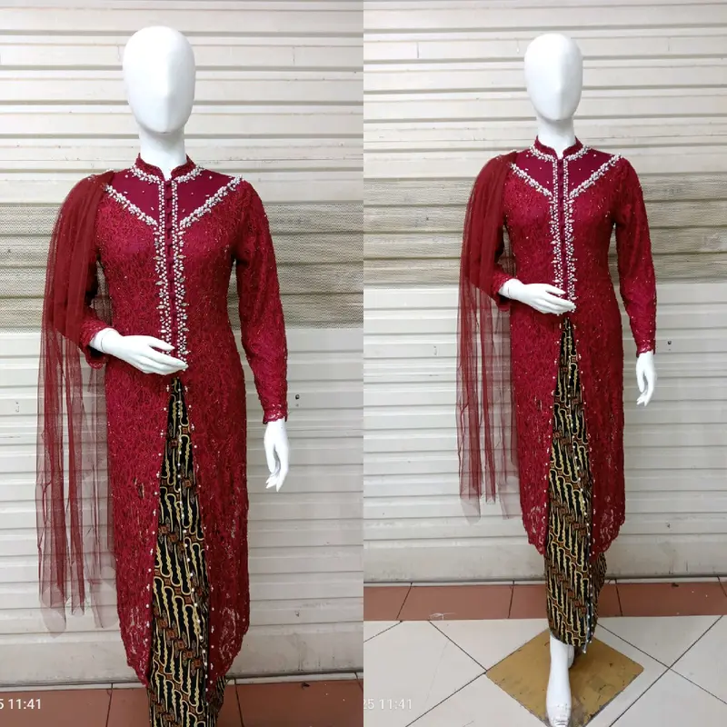 kebaya atasan ibu besan full payet depan belakang atasan ajah tapa rok) 7