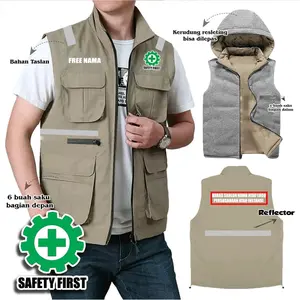 ROMPI PARASUT SAFETY FIRST K3 / JAKET SERAGAM SAFETY CUSTOM SABLON / JAKET ROMPI K3 / JAKET SAFETY K3 MODEL TERBARU READY SIZE M L XL XXL XXXL Panjang Pria Wanita Wearpack Setelan