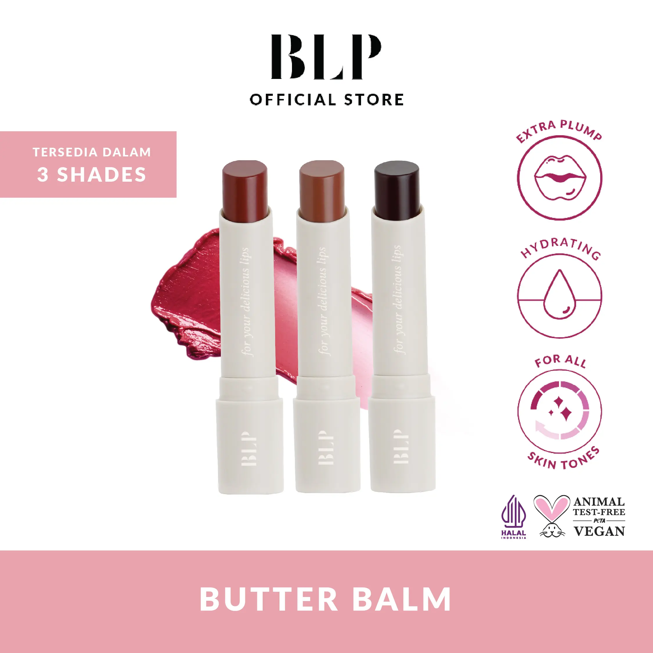 BLP - Butter Balm - 3gr - Lip Balm - Pelembap Bibir