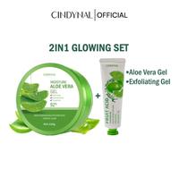 Gambar [2 IN1] Cindynal Moisturizer Aloe Vera 92% Soothing Gel / Fruit Acid Gel / Perawatan wajah - FRUIT ACID + CINDYNAL 92% dari CINDYNAL Kota Tangerang 1 Tokopedia