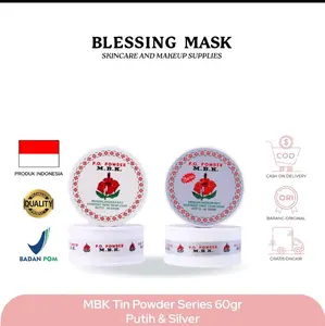 M.B.K MBK Tin Putih / Silver 60gr | Powder Bedak Ketiak Penghilang Bau Badan