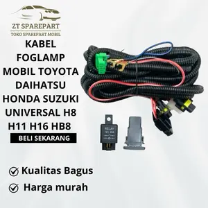 KABEL FOGLAMP MOBIL TOYOTA DAIHATSU HONDA SUZUKI UNIVERSAL H8 H11 H16 HB8