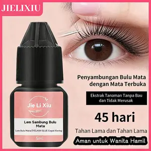 Lem perekat bulu mata cepat kering, tidak mengiritasi, jarang menyebabkan alergi, tahan lama dan kokoh, dapat bertahan selama 7-14 hari