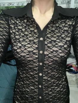 Product Review of Áo Sơmi Ren Nữ Tay Dài Loe Co Giãn Hai Lớp Trước Sau E11 from T**ý K**u 1