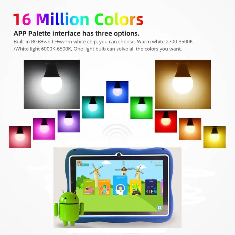 (COD) SPARKLE Lampu LED Smart Bluetooth (Smart Wifi LED Bulb) - GARANSI TOKO 1 TAHUN Bohlam Kotak Baterai Plastik Rgb 2
