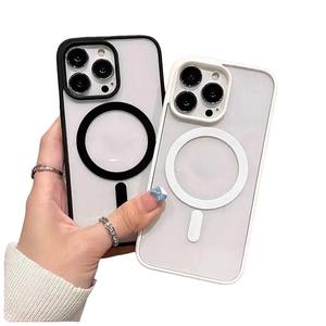 WUJU Clear Magnetic Case Compatible For iPhone 16 11 12 13 14 15 Pro Max XR X 7 8 Plus Case