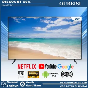 OUBEISI LED Digital/SMART TV 22 Inch Layar Komputer Gaming Monitor TV LED Digital 22 Inch Televisi FULL HD ORIGINAL GARANSI 3 TAHUN Dengan Resolusi HD 1680*1050 Piksel & Port HDMI