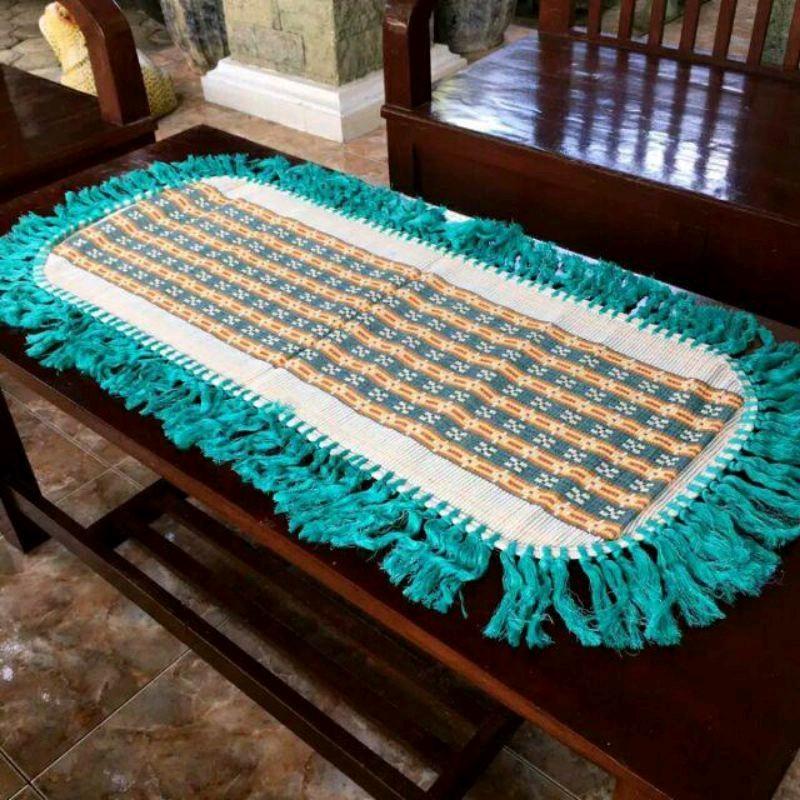 Taplak meja tamu pinggiran Benang rajut tradisional 4