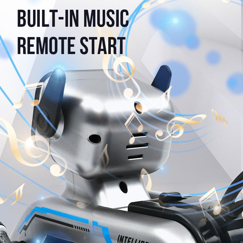 【Robot Dog】+Mainan Robot Mobil Listrik Mainan Remote Control Ganda Anjing Robot Pintar Anjing Mainan Anjing Mekanis Aksi Delapan Roda Toys 4