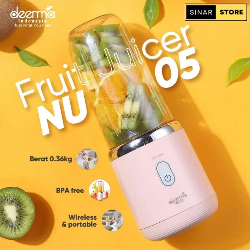 Deerma DEM-NU05 Blender Portable Electric Juicer 400ml Mixer Garansi Resmi 1