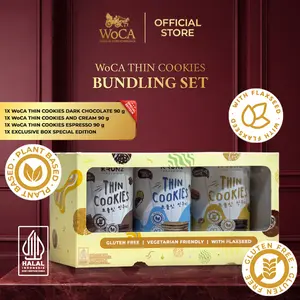 WoCA Krunz Thin Cookies Paket Bundling 3 Varian Rasa