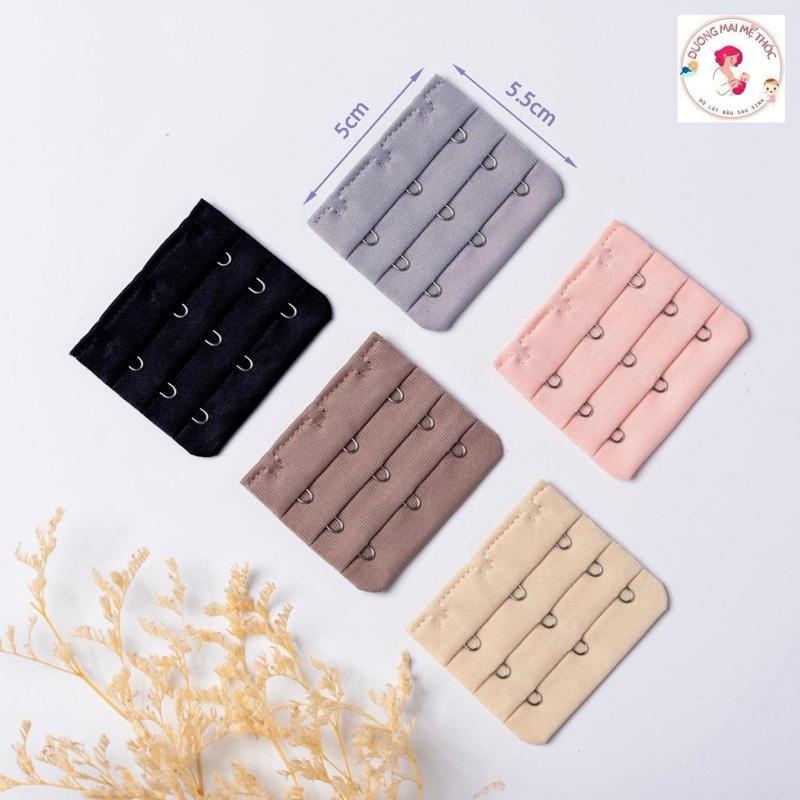 Miếng Nối Móc Áo Lót Tăng Size Theo Màu Áo (Loại 3 Móc )Bằng Thép Không Gỉ Chất Liệu Thun  Nữ Women Bra