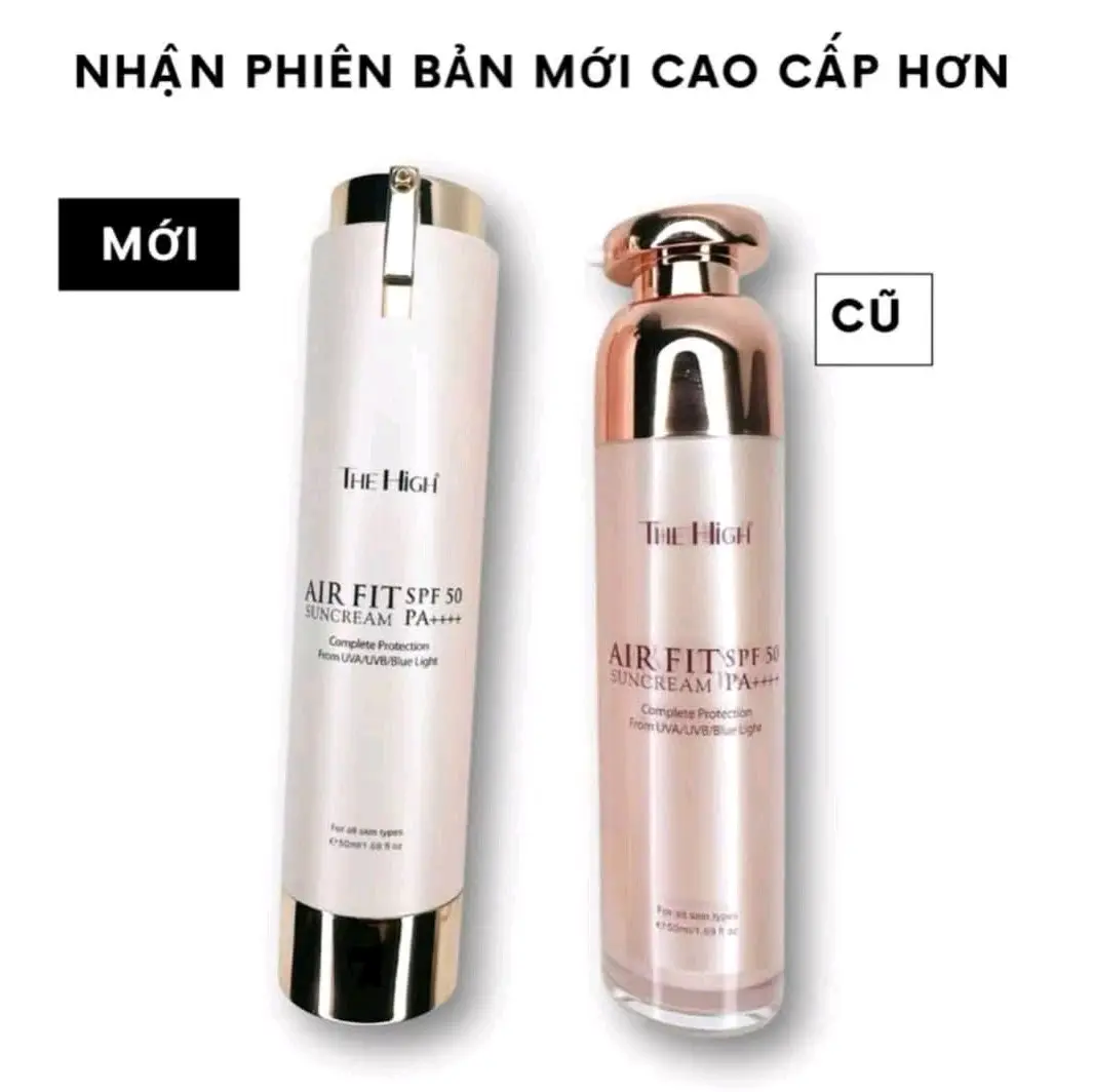 SỮA CHỐNG NẮNG SPF 50+ lên tone THE HIGH FIT AIR 50ml chính hãng Kem Chống Nắng nam nữ