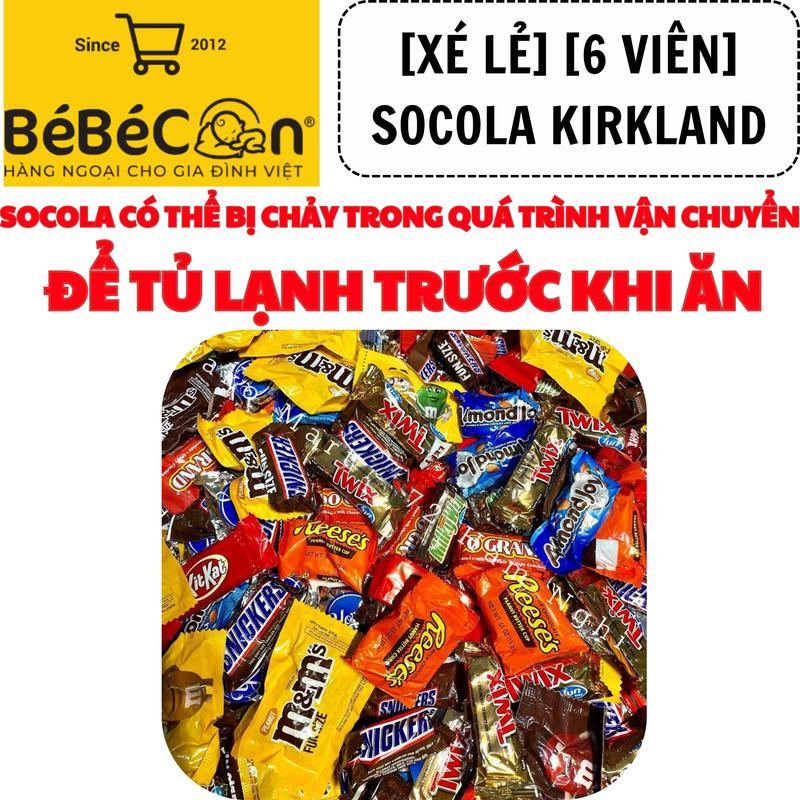 6 VIÊN Socola Mỹ Snickers Kitkat Milkway Almond Joy Twix Grand - Thức Ăn Food Chocolate Sô Cô La Ăn Vặt Snack Ngọt