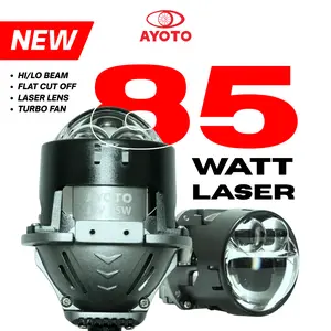 LAMPU LED BL26 AYOTO 55W, 65W, 75W, 60W 3 CAHAYA, 85W LASER UKURAN 2,5 INCH FLAT CUT HI/LOW BILED MOTOR MOBIL SUPER TERANG