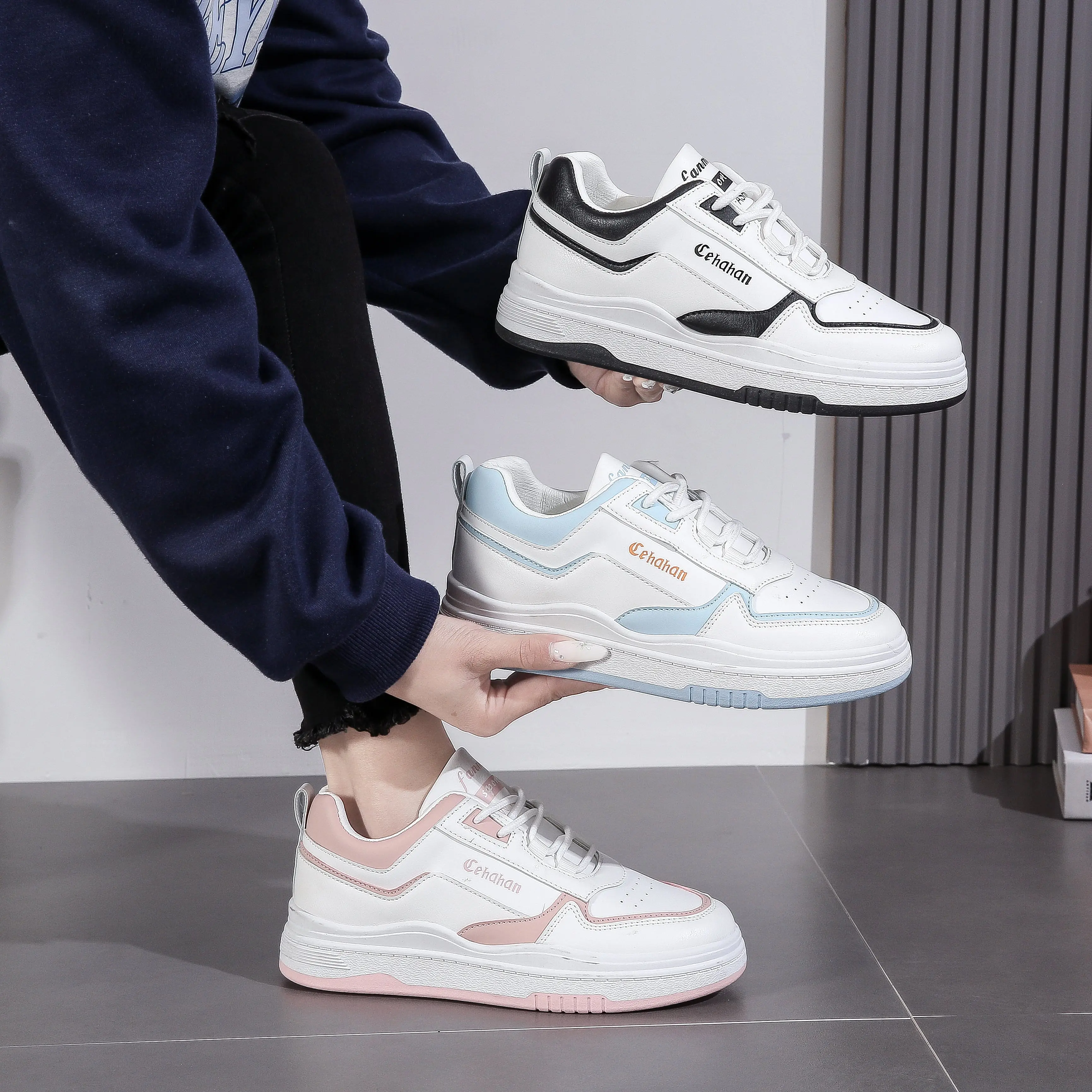 RND Jeonghan Sepatu Sneakers Wanita Sport Shoes 33 Casual Karet