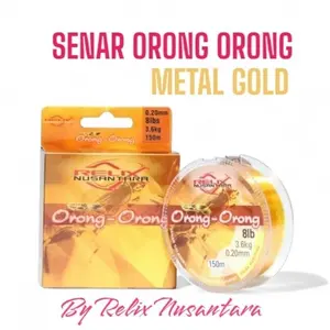 ◤New◢ Senar Galatama Orong-Orong 150M Gold Metal - Relix Nusantara