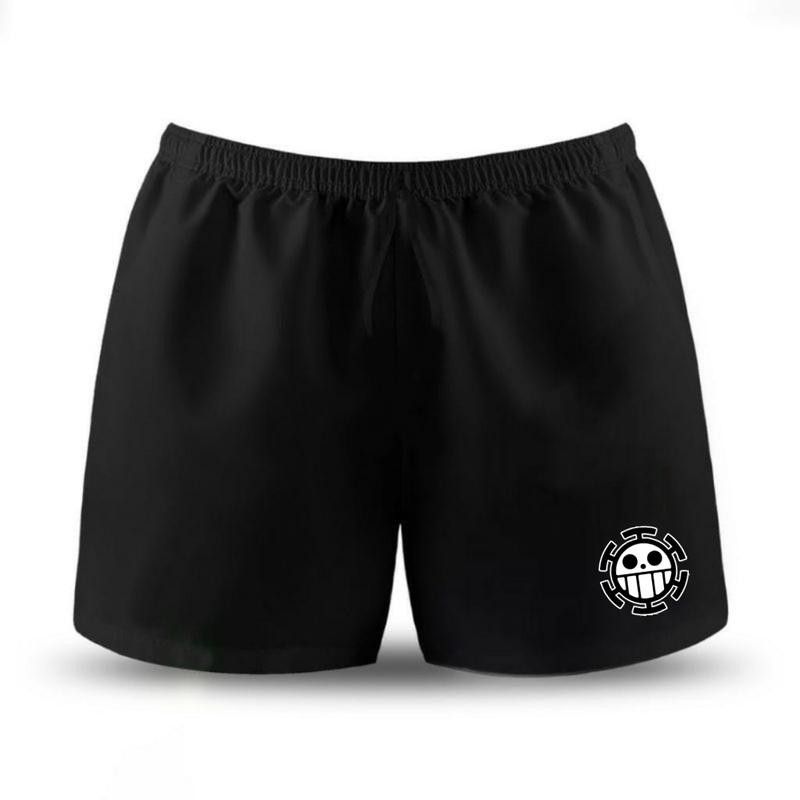 Celana Pendek Boxer Pria dan Wanita untuk Olahraga Harian Santai basic Hitam Motif Keren 4