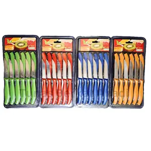 Pisau Buah / Pisau Kecil Isi 12 Pcs Warna Random Dapur Plastik