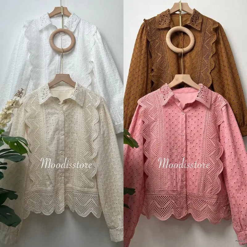 Moodis - Kyeopta Emroidery Top Kemeja Bordir Brukat 8