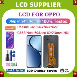 For Oppo realmeC61/C63/N63/N65/C65s/Note60/Note60X/Narzo N61  LCD Phone DIsplay Touch Screen Accessory  Replacement Installation