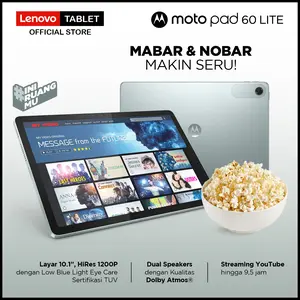 Motopad 60 Lite - 4GB/128GB - Helio G85 - 10.1 inch - 400nits - Dolby Atmos - 5100mAh - Bonus Clear Case