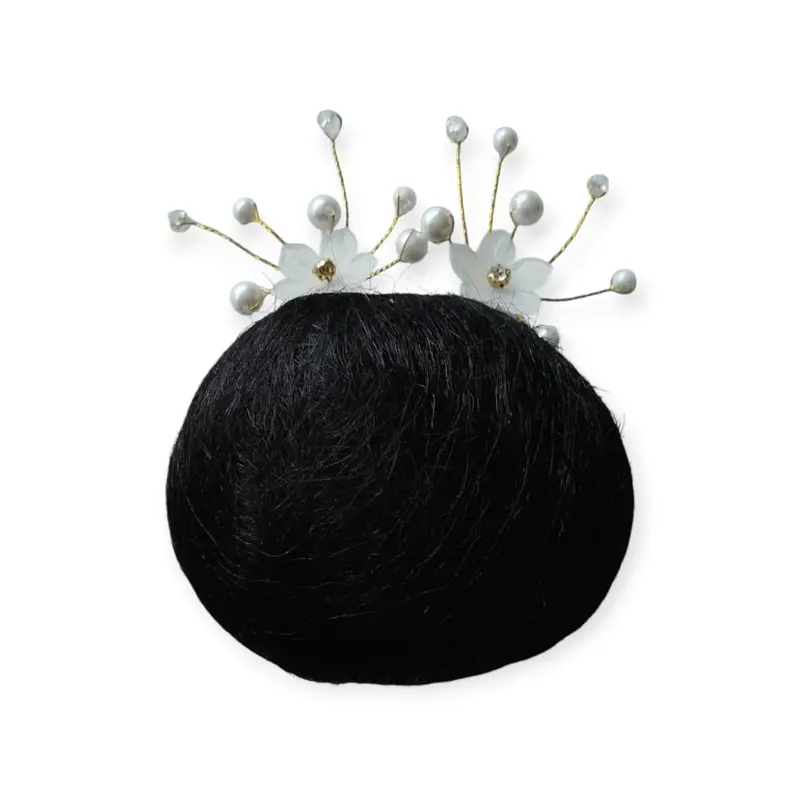 Sanggul Rambut CEPOL MINI + 2 Tusuk Bunga Mata Pearl 1
