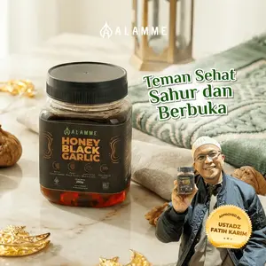 [PROMO] Black Garlic Honey Madu Bawang Hitam Tunggal 250gr by Ustadz Fatih Karim manis asam Syrup Bebas gula Bahan Sirup