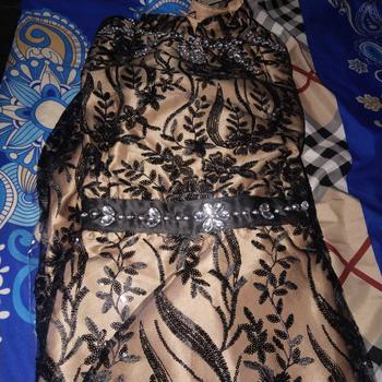 Product Review of Moonly gamis satin mix tille payet wanita hijab muslim Pesta from s**k 0