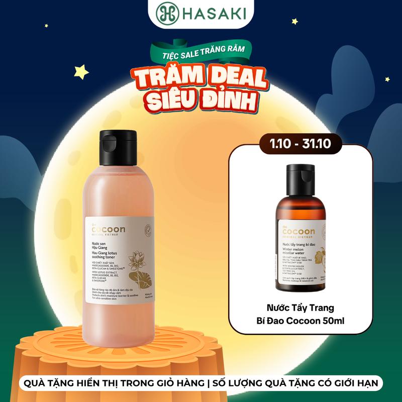 [DIỄN RA TỪ 1-31.10] Nước Cân Bằng Cocoon Sen Hậu Giang 310ml | HASAKI BEAUTY
