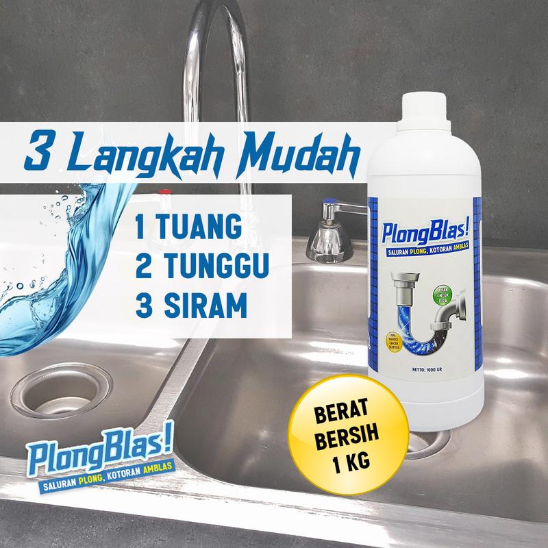 PlongBlas! Anti Sumbat 1 KG untuk Saluran Mampet & WC Mampet 4