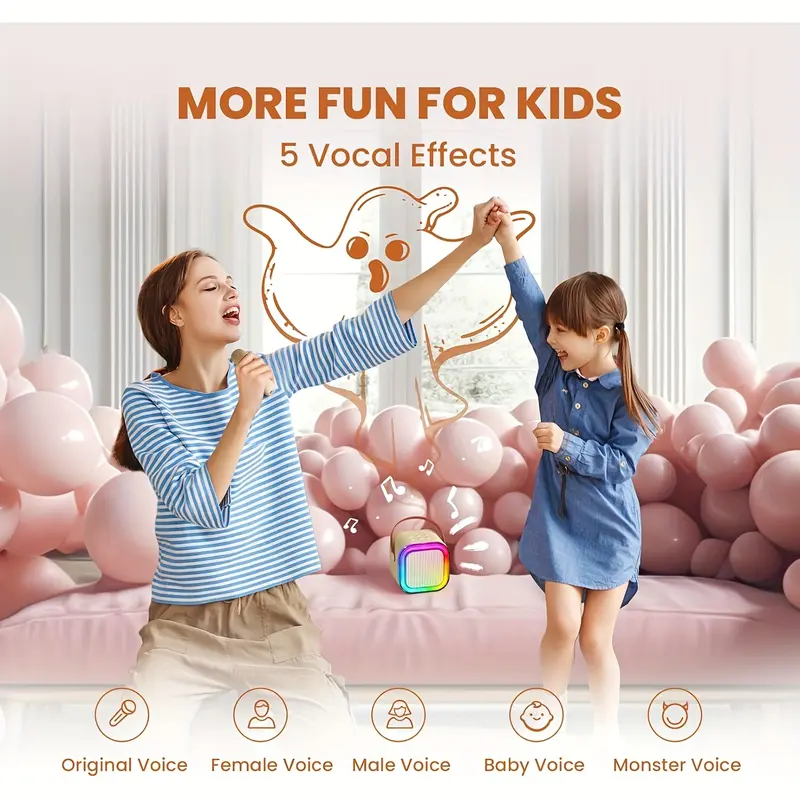 【Local Delivery&COD】 Original mini Karaoke speakerbluetooth Bass K12 Microphone Premium setlengkap bluetooth mic wirelessMikrofon suitable for semua Ponsel mini speaker wireless karaoke toya speaker 4