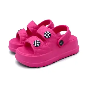 Sendal Selop Empuk Trendy Anak Cewek 24-29 Ban Dua Wedges Terkini - Fashion Perempuan Sandal Karet