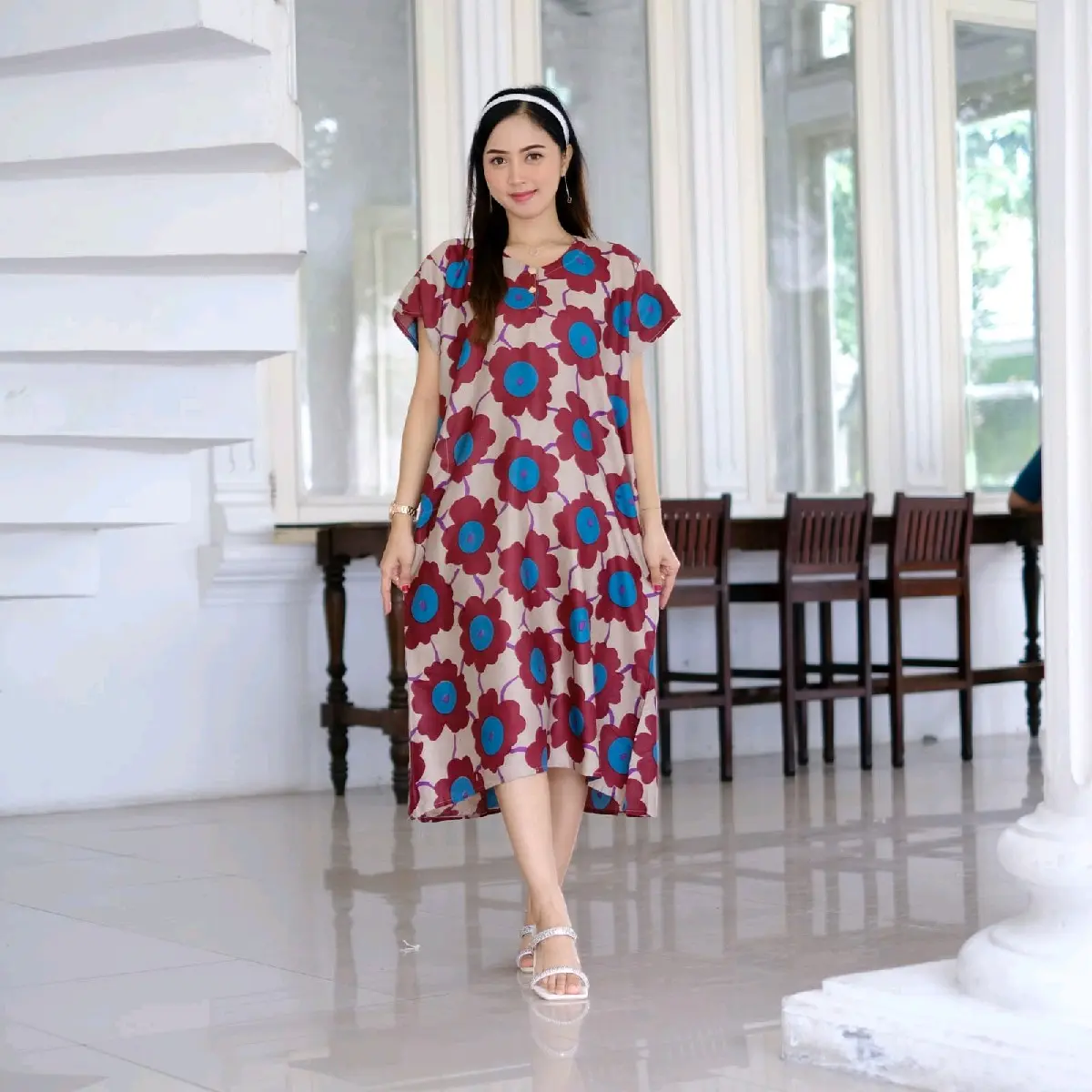 TERLARISS 5 PCS DASTER PAYUNG LD 110CM PROMO Rayon Nyaman Busui Kancing Motif Standar Bumil hits