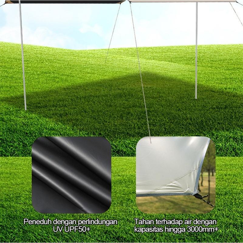 Product Introduction of Set Lengkap Tenda Luar Ruangan Tenda Kubah 3X4.5 Penutup Tenda Tahan UV dan Tahan Air/3X3M Penutup Tenda Waterproof tarptent 32
