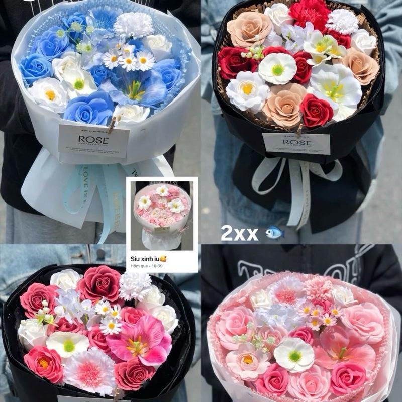  Bó Hoa sáp thơm phom 30 bông giống  Thật 90% Hoa Làm Từ Hoa Sáp Loại 1 Nên Có Độ Bền Lên Tới 2-3 Năm Decor Decor Phòng Len Trang Trí Nhà 