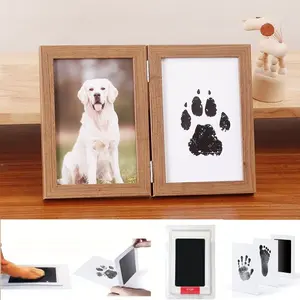 Handprint Footprints Ink Pads Safe Non-toxic No-Touch Inkless Inkpad Kits Pet Cat Dog Paw Prints Souvenirs Gifts dog - 14:173