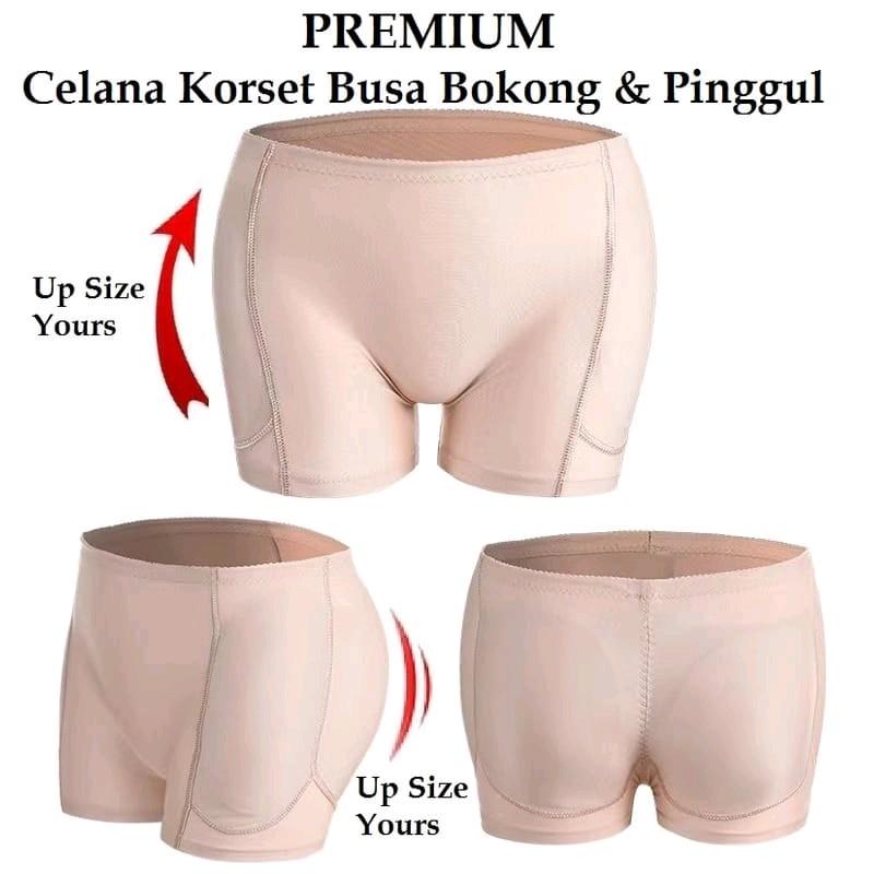 Celana Dalam Busa Pinggul & Pantat Segiempat Uk S - XXL Nyaman Dipakai 0