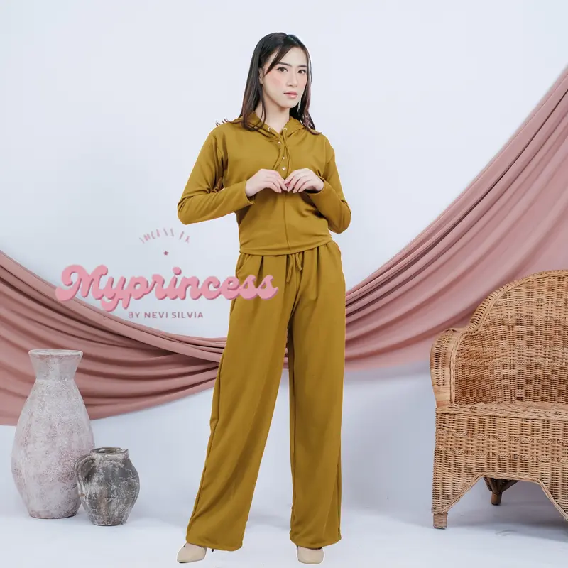 ZENA ONESET HOODIE KNIT PREMIUM | BAJU SETELAN KNIT HOODIE WANITA LENGAN PANJANG | ONE SET KNIT ACTIVEWEAR BY MYPRINCESS 1