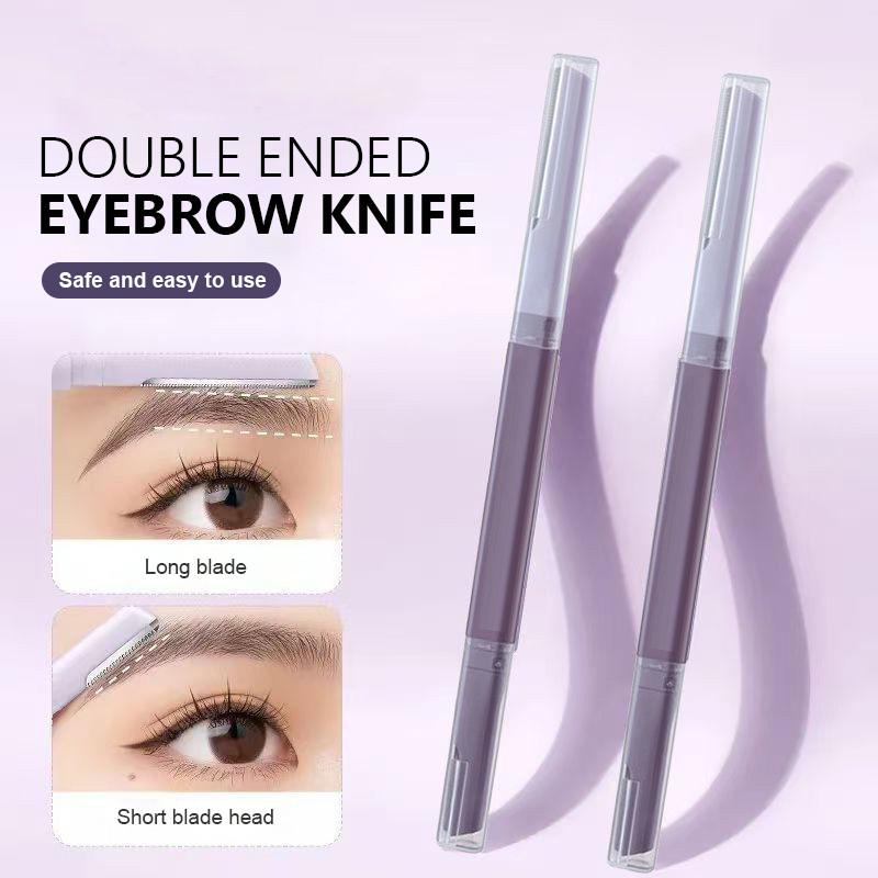 Tông Đơ Lông Mày Hai Đầu Lông Dao Cạo Mặt Lông Mày Tông Đơ Lưỡi Dao Cạo Lông Mày Dao Định Hình Bộ Dụng Cụ Trang Điểm