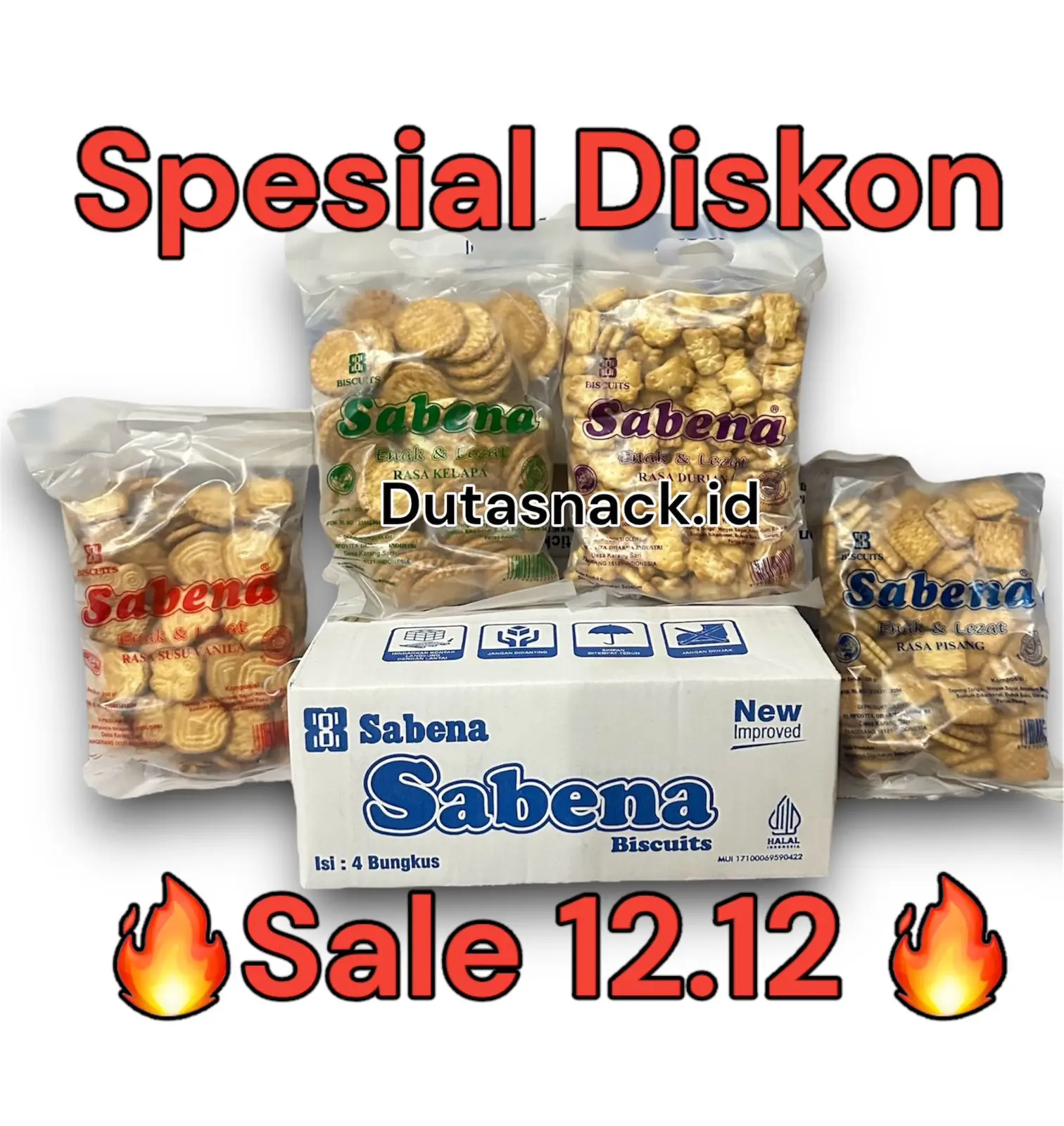 Sabena biskuit isi 4 kantong rasa mix