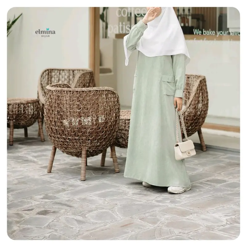 READY STOCK HALIMAH DRESS BY ELMINA HIJAB 8