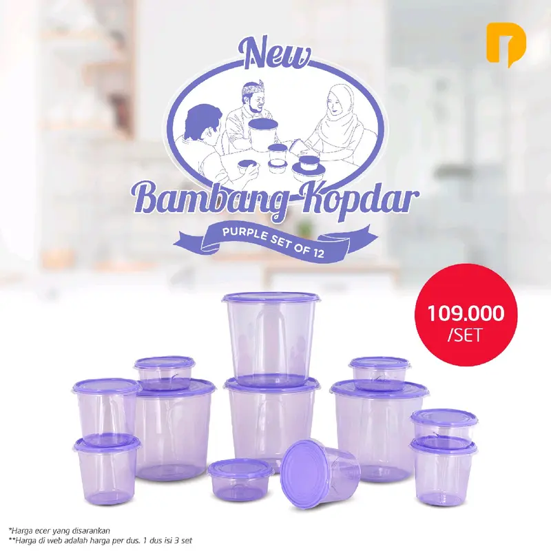 New Bambang Kopdar Ungu set isi 12 Pcs 0