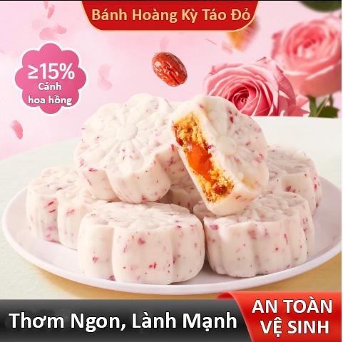Bánh Hoàng Kỳ Táo Đỏ Sen Hồng Hòa Phú Foods Dinh Dưỡng, Không Đường, 1 Túi  15 Chiếc Bánh Snack Foods Ăn Vặt Thức Ăn