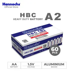 Hannochs HeavyDuty Baterai HBC AA 1 kotak (5 Doz isi 60pc)