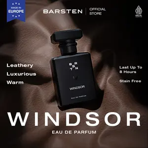Barsten Windsor - Eau De Parfum 40Ml,  Wangi Pria Maskulin Tahan Lama  (Leather, Luxurious, Warm)