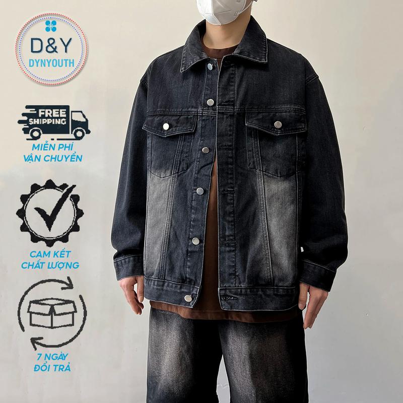 Áo khoác nam boy phố đẹp 2025 form rộng unisex cao cấp wash màu cá tính phong cách hàn quốc DYNYOUTH