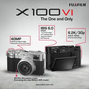 FUJIFILM X100VI Digital Camera / Fuji X100VI GARANSI RESMI