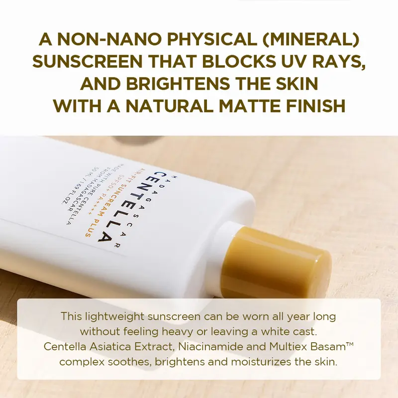 SKIN1004 Madagascar Centella Air-Fit Suncream Plus (Renewal) 50ml  Berminyak Kusam Muka Melindungi Kulit 3